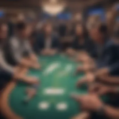 Overview of a poker tournament in Philadelphia