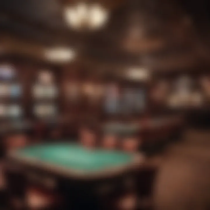 Interior of a popular Philadelphia poker venue