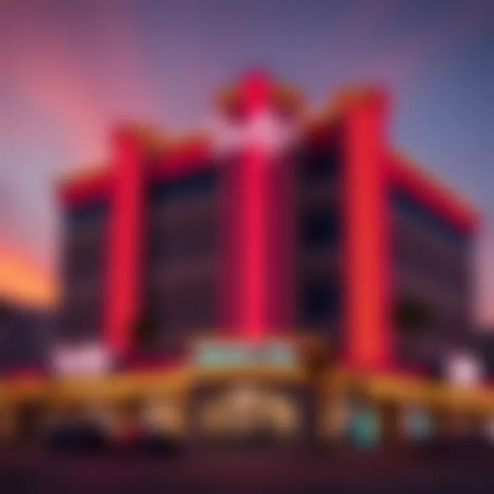 Exterior view of Bally's Atlantic City at sunset