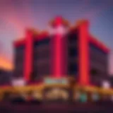 Bally's Atlantic City Exterior Exterior view of Bally's Atlantic City at sunset