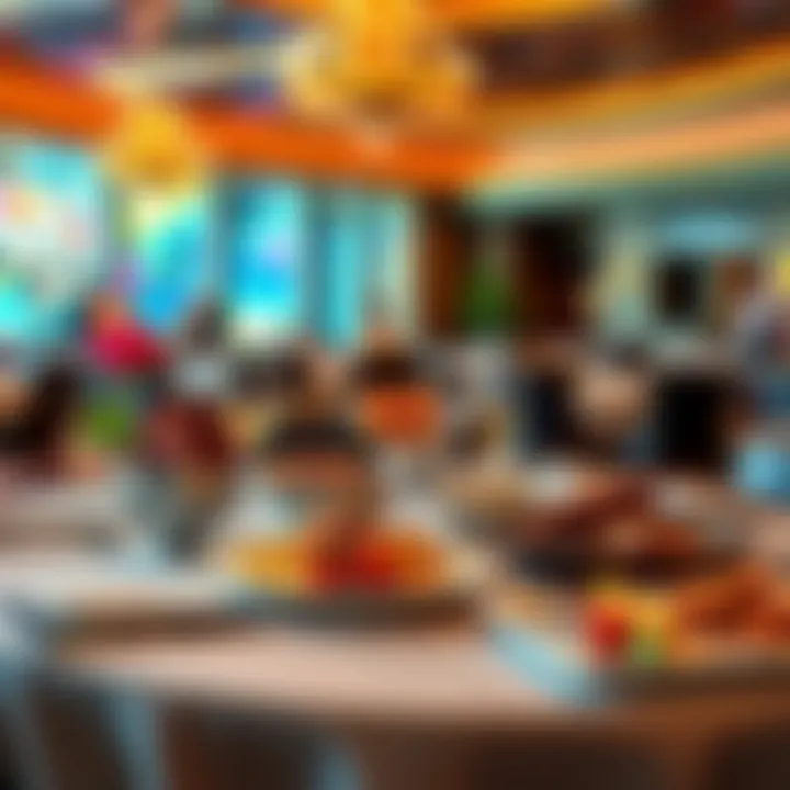 Elegant dining setup featuring diverse cuisine