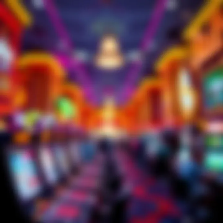 Gaming floor bustling with excitement and activity