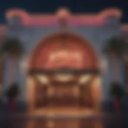 Exterior view of Bally's Casino showcasing its vibrant entrance
