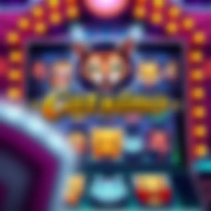 Vibrant Catsino Slots interface showcasing unique symbols