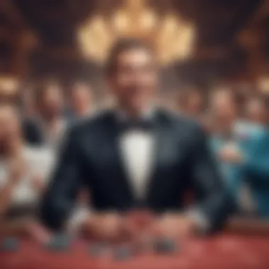 A celebratory moment of players winning in sweepstakes games