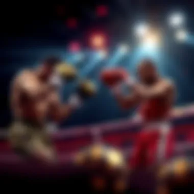 Excitement of Live Betting in Boxing Dynamic boxing match showcasing the excitement of live betting