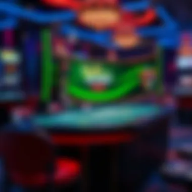 The Interactive Game Table of DraftKings Live Blackjack A digital interface of DraftKings Live Blackjack showcasing the game table