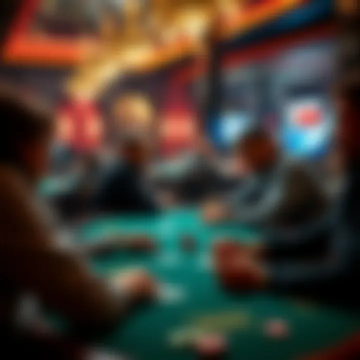 Players engaged in a poker game