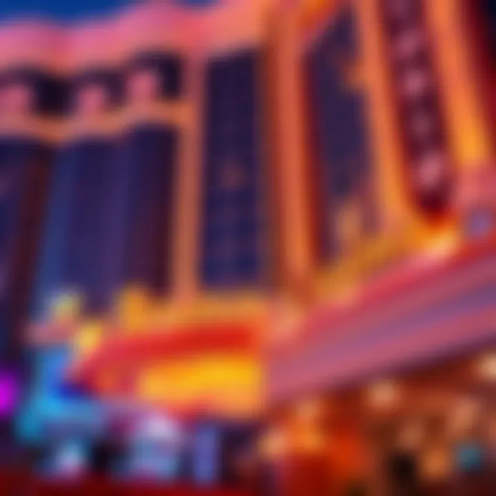 Architectural Details of a Casino Building Architectural details of an iconic casino building