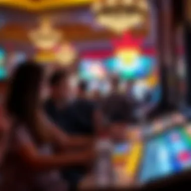 Live Entertainment at a Casino Visitors enjoying live entertainment at a casino