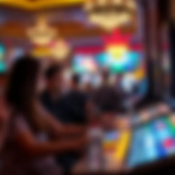 Live Entertainment at a Casino Visitors enjoying live entertainment at a casino