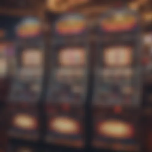 Vibrant slot machine display at Grand Casino Mille Lacs