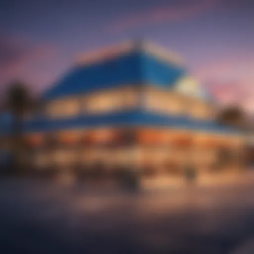 Exterior view of Margaritaville Casino showcasing vibrant architecture