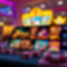 Mobile casino gaming interface showcasing diverse games