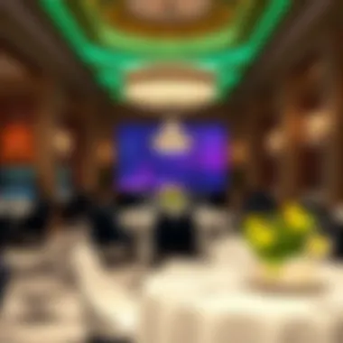 An elegant dining setting within Caesars, highlighting culinary excellence.