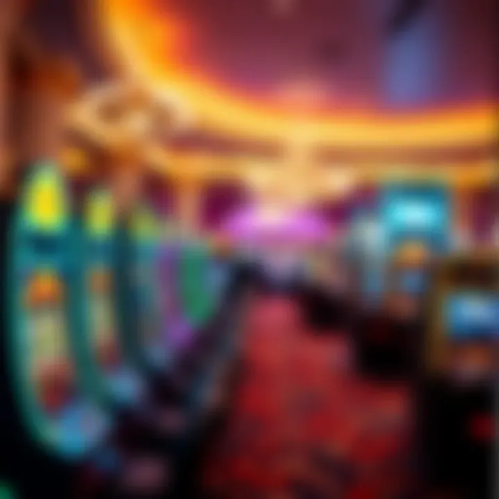 A vibrant gaming area filled with various gaming options.