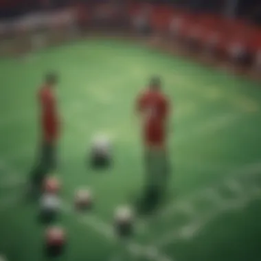 Cultural Implications of Betting Squares in Football Illustration showcasing the cultural impact of betting in sports