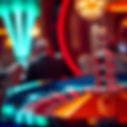 A vibrant roulette wheel showcasing the American variant