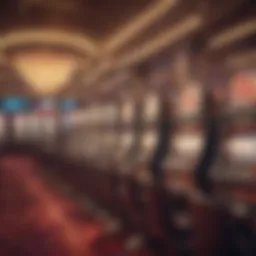 A vibrant casino environment showcasing free gaming options.