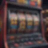 Colorful slot machine interface on iPhone