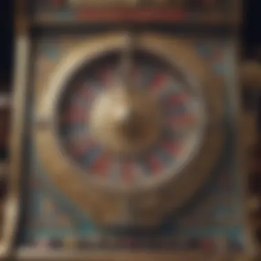 Close-up of a slot machine's intricate game design