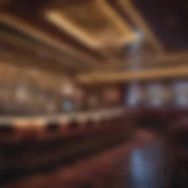 An elegant bar area within a Pittsburgh live casino, showcasing the nightlife