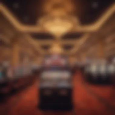 Live entertainment show at a bustling casino venue