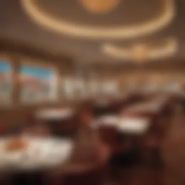 Dining space featuring diverse culinary options