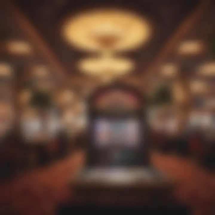 Luxurious gaming area with vibrant atmosphere