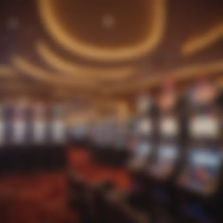 Gaming floor of a Seminole Hard Rock Casino showcasing slot machines