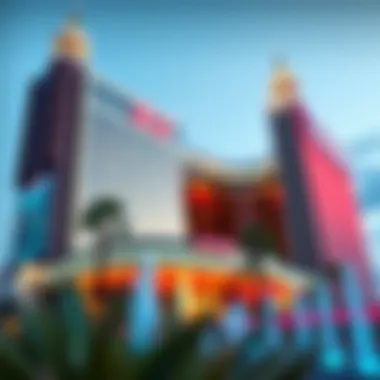 Modern Architectural Marvel of SLS Las Vegas Exterior facade of SLS Las Vegas Hotel and Casino showcasing modern architecture