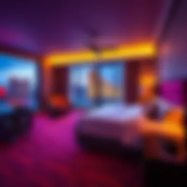 Elegance and Comfort: Luxurious Guest Room Luxurious guest room at SLS Las Vegas with elegant furnishings