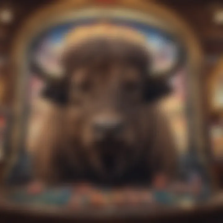 Historical depiction of the origins of Buffalo-themed slots