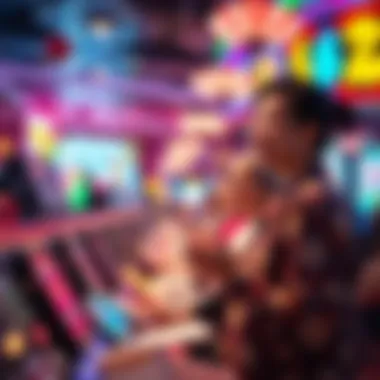 Cultural context of lottery participation illustrated through vibrant imagery