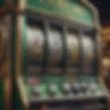 Unique Features of the Green Money Slot Machine Detailed view of the green money slot machine interface showcasing its unique features