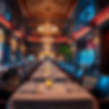 Elegant dining area within the Palms Hotel highlighting culinary experiences