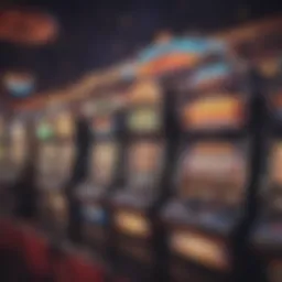 Colorful display of free slot games at Wind Creek Casino