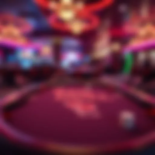 A captivating view of an online poker table featuring Fan Duel branding