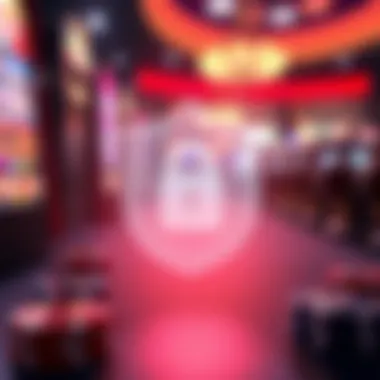 Ensuring Security in Online Gambling A secure online transaction symbol representing safety in gambling