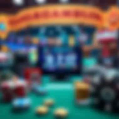 Diverse Games in Online Gambling An infographic depicting types of online gambling games available