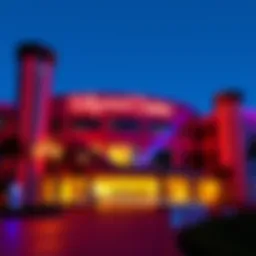 Exterior view of Hollywood Casino showcasing its architectural design