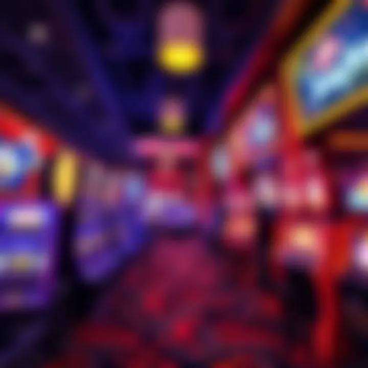 Exciting Gaming Floor at Hollywood Casino Interior gaming floor filled with vibrant slot machines and table games