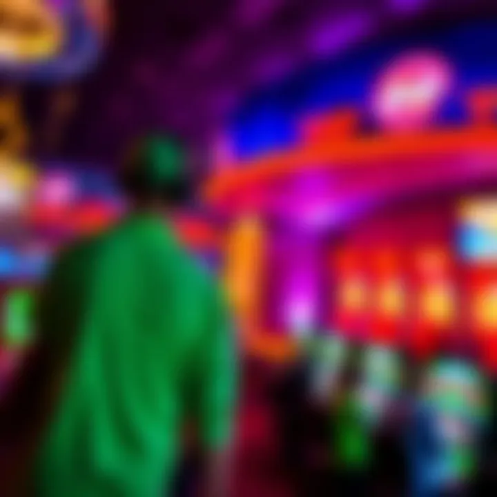 A vibrant entertainment show taking place at the Isle Casino Racing Pompano Park.