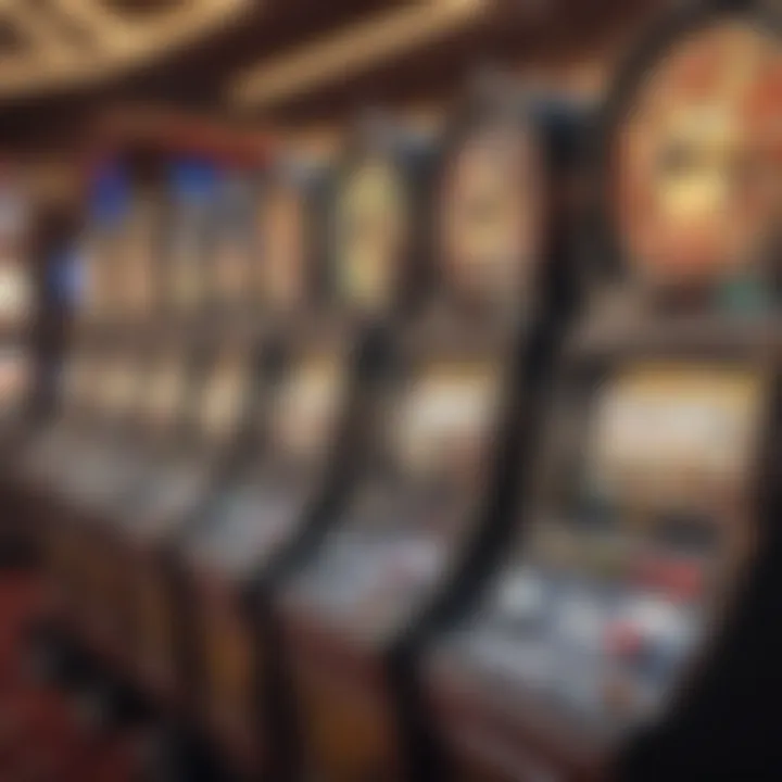 Historical slot machines depicting the evolution of gaming technology