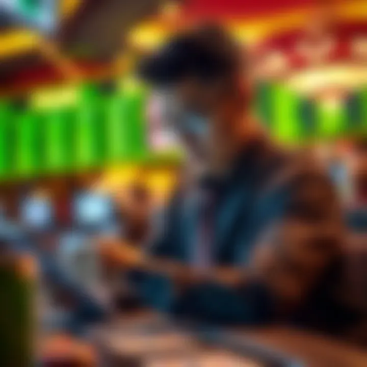 A responsible gambler reviewing their betting history