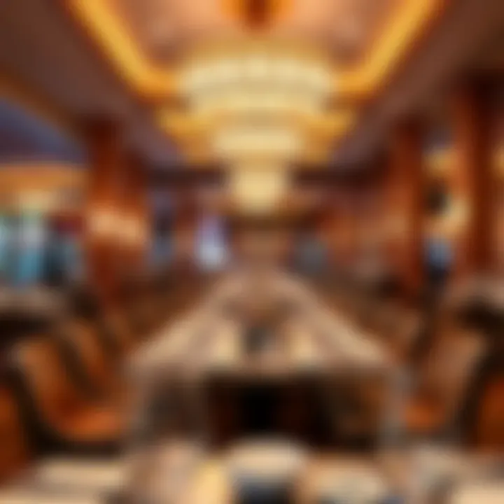 Elegant dining area within Parx Casino offering diverse cuisine