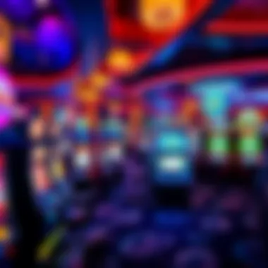 Exciting gaming floor filled with various slot machines and table games