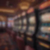 Interior view of Seneca Buffalo Creek Casino showcasing vibrant slot machines