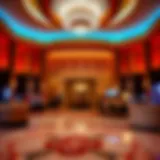 Luxurious lobby of South Point Resort