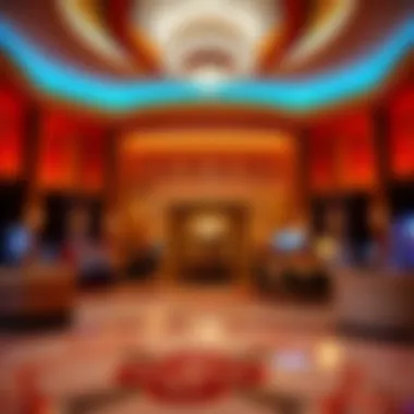 Luxurious Lobby of South Point Resort Luxurious lobby of South Point Resort